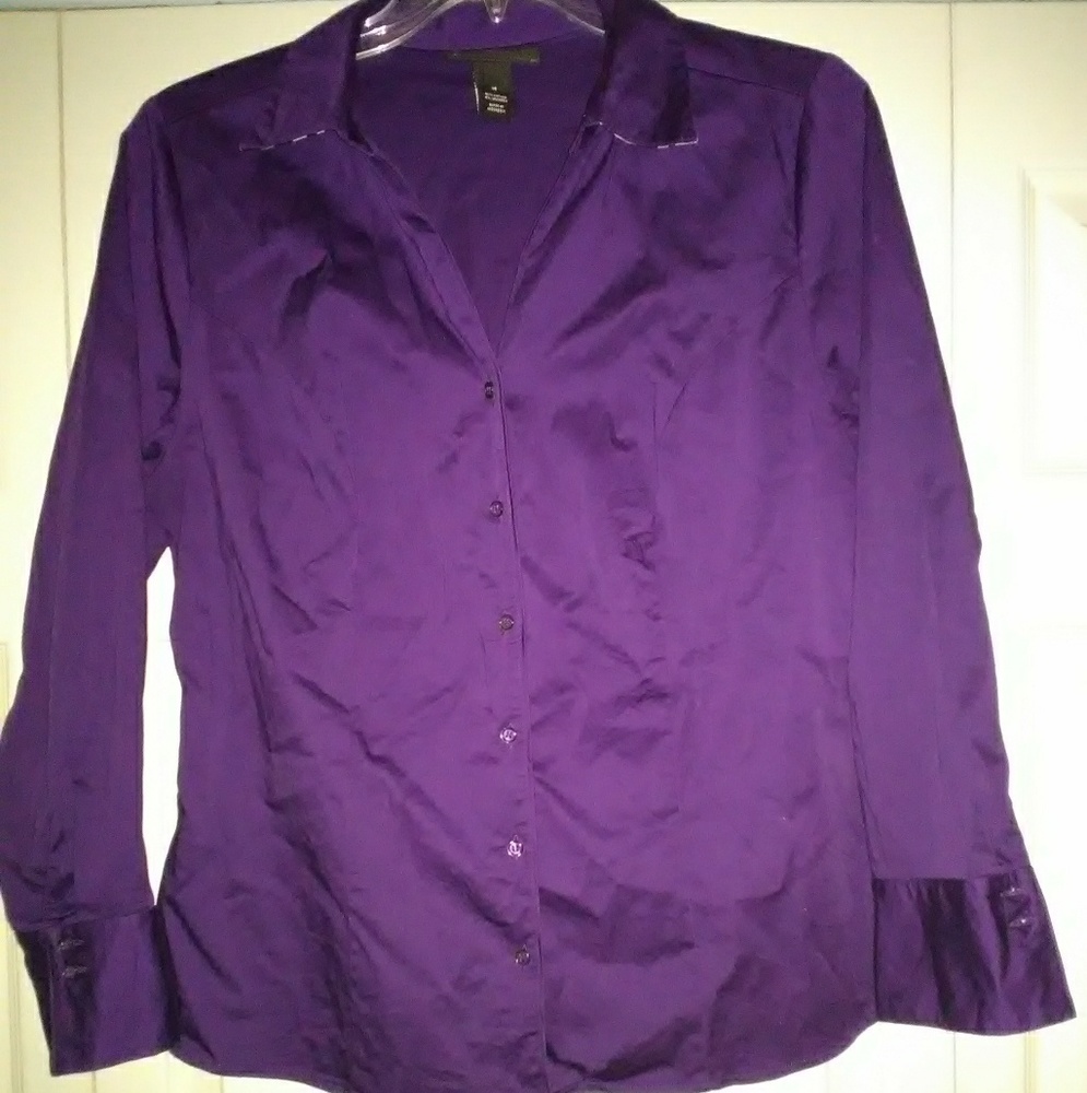 Lane Bryant long sleeve button shirt